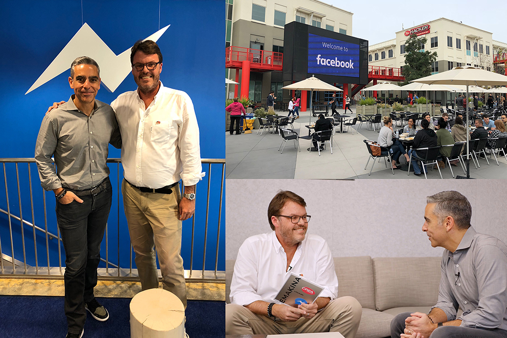 David et Arnaud pour l'interview chez Facebook